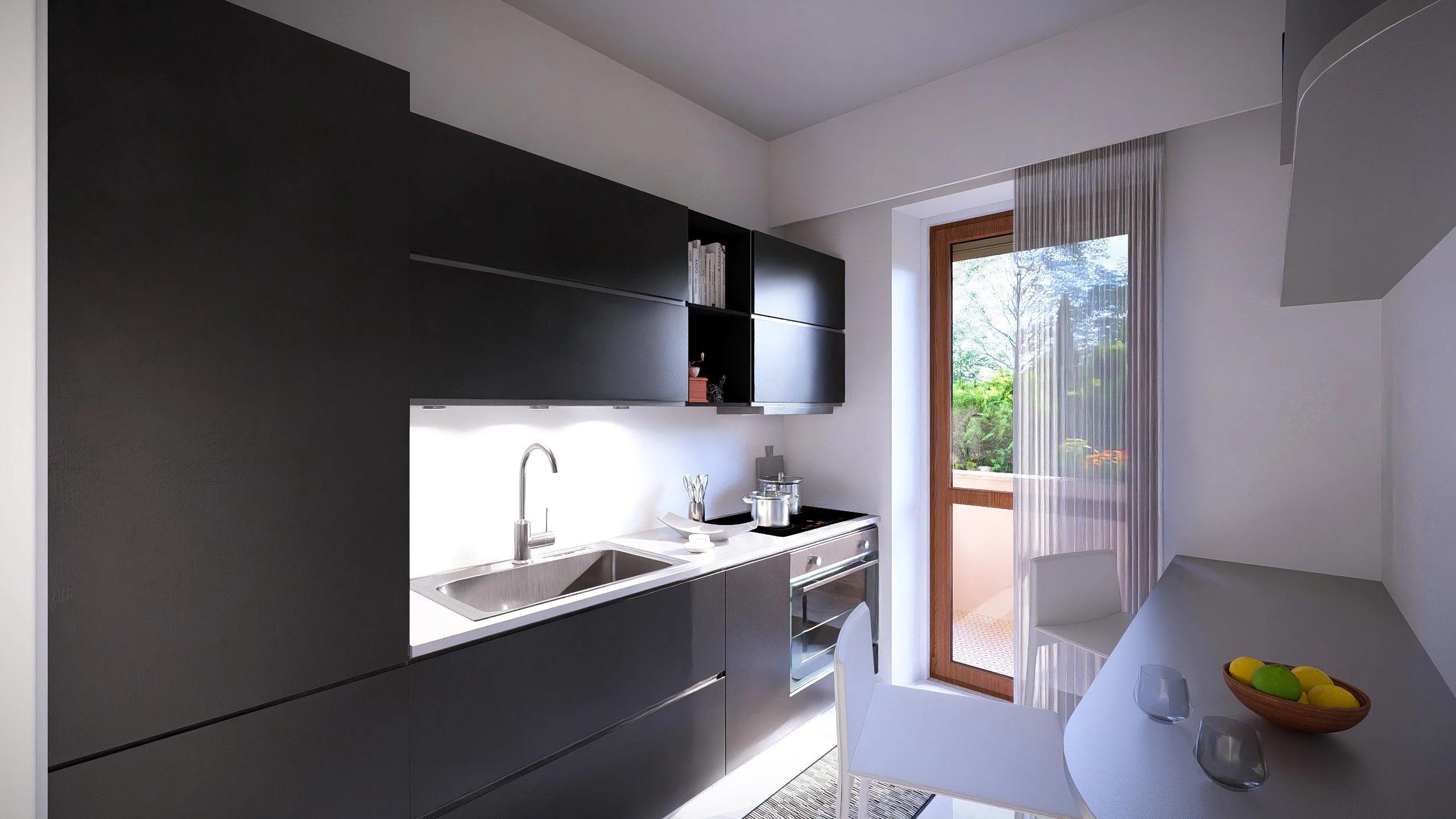 CUCINA BILOCALE VIA MONTOGGIO 31