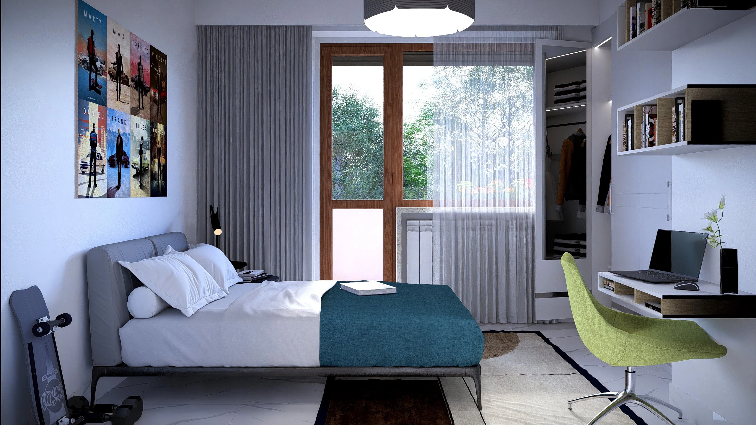 CAMERA DA LETTO TRILOCALE VIA MONTOGGIO 31